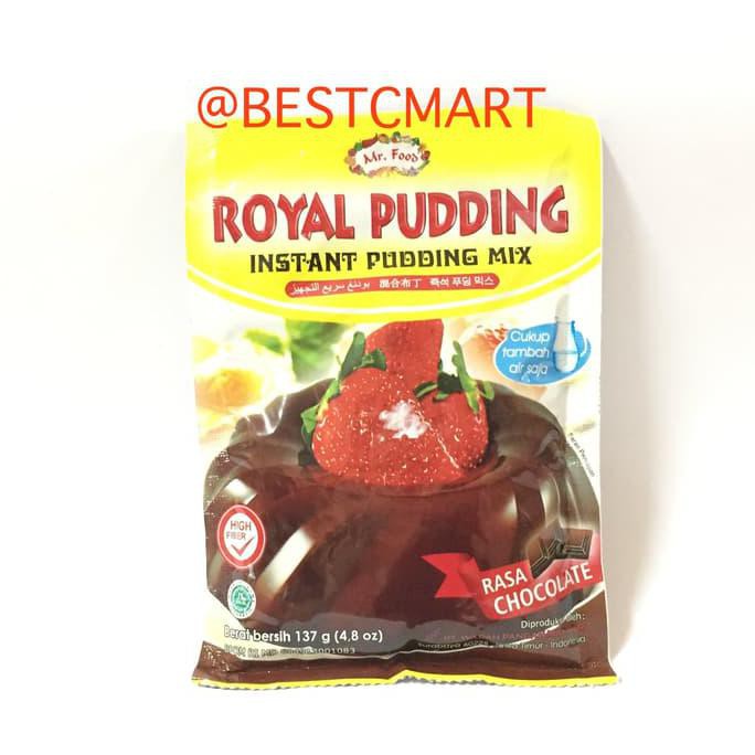 

31.87-Kue- Mr. Food Royal Pudding Instant Pudding Mix Rasa Chocolate 137 Gr -Terlengkap-Termurah-