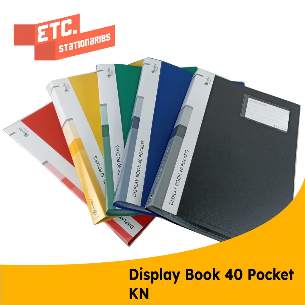

Dataflex Display Book Folio / Document Keeper / Clear Holder 40 Pocket KN DF-822