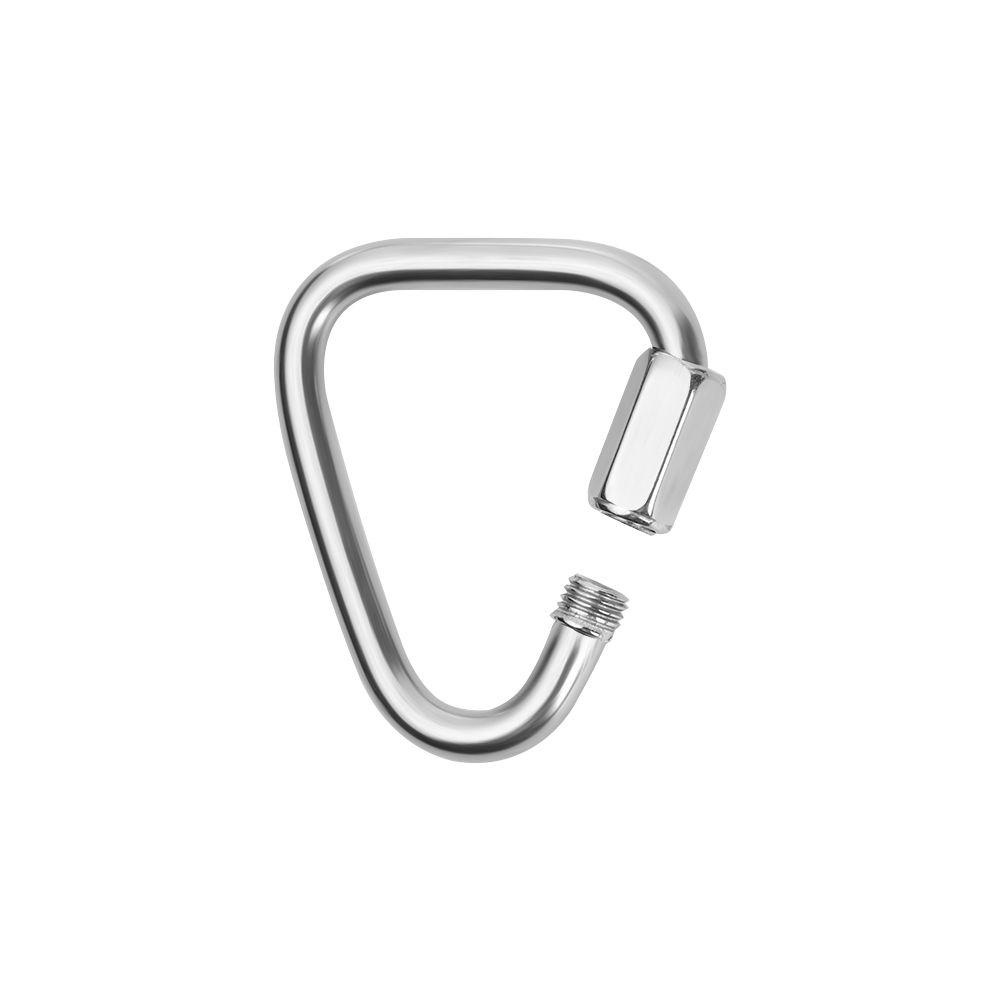 Suyo 1/2pcs Carabiner Segitiga 5ukuran Outdoor Camping Hiking Climbing Peralatan Ketel Gesper Rantai