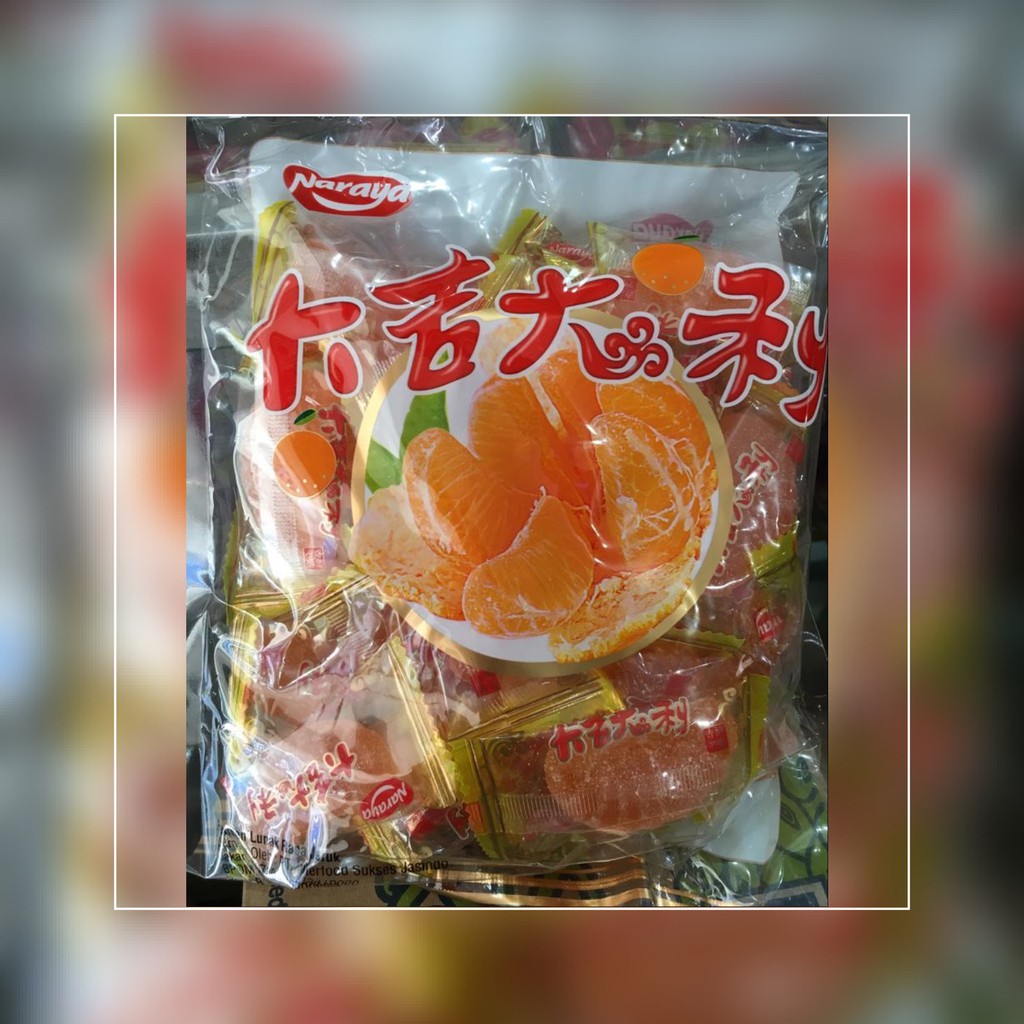 Naraya Permen Jelly Rasa Jeruk Mandarin/Nenas/Jagung