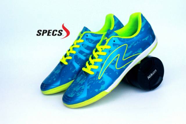 SEPATU FUTSAL MIZUNO FORTUNA SNEAKERS RUNNING LARI BIRU HITAM SOL KARET MENTAH SIZE 39-43