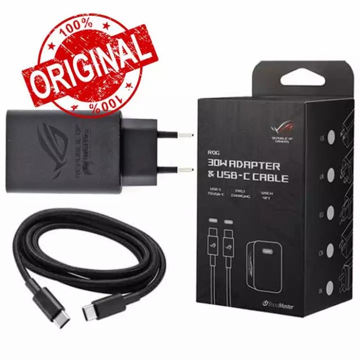 Hypercharger Charger 30W ASUS ROG PHONE 2 ORIGINAL FAST CHARGING