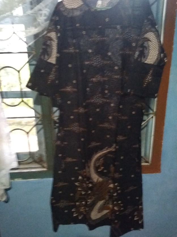 Batik Couple Keluarga Modern Sania Ruffle Ori Ndoro Jowi Dnt Motif Nogo Gedi