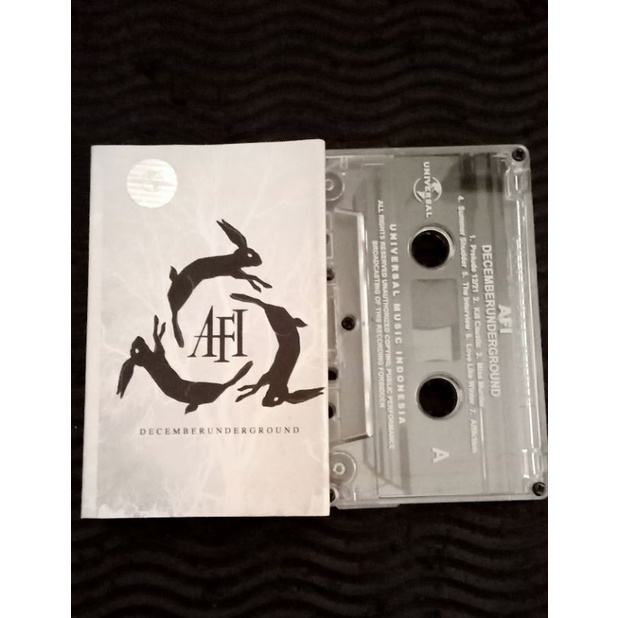 Kaset Pita AFI - decemberunderground - emo pop punk my chemical romance blink 182 panic at the disco