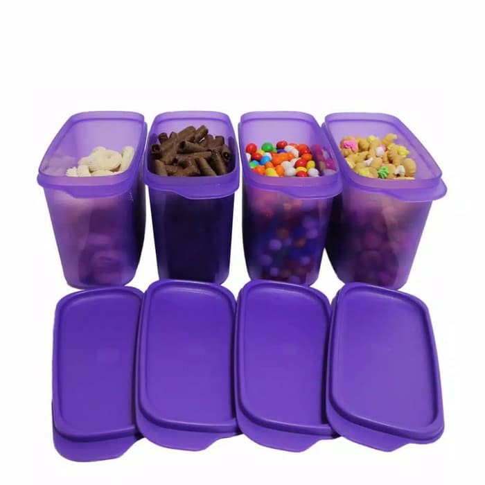 Toples Tinggi 1100 mL Tania / Sealware Food Storage Warna  / Toples Bumbu Dapur / Toples Susu Oval / Kue Lebaran / Coklat / Permen / Kacang