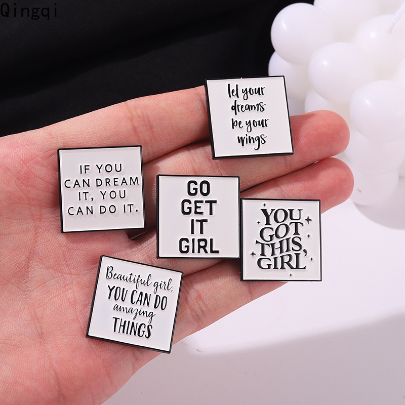 Bros Pin Enamel Desain You Got This Girl Untuk Aksesoris Kerah