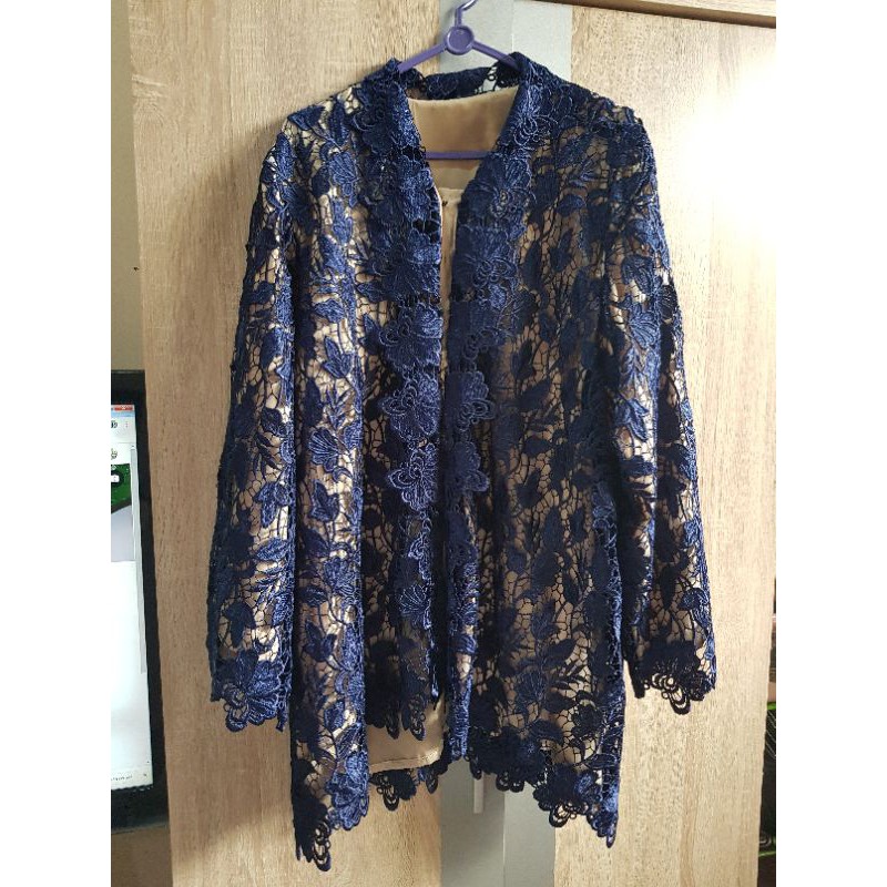 Kebaya Brukat Premium Big Size - Fit to 5XL (Bonus Rok Batik)