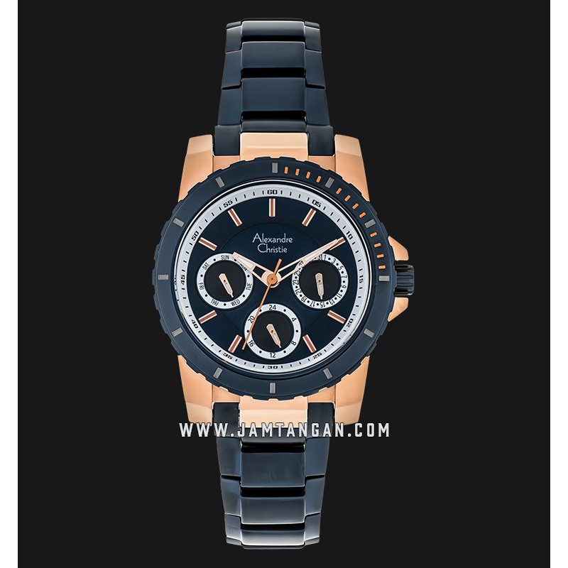 Alexandre Christie AC 6141 BF BURBU Ladies Blue Dial Blue Stainless Steel