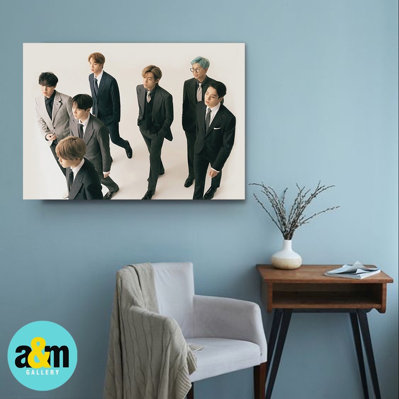 Poster Kayu BTS BANGTAN BOY Ukuran A4 LANDSCAPE I Hiasan Dinding Dekorasi Kamar I Poster Kayu K-POP Dekorasi Kamar - A&amp;M