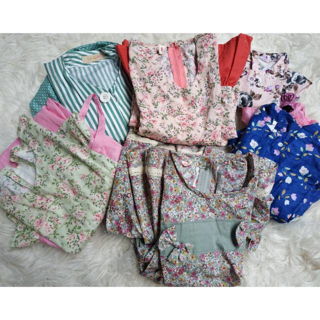Gamis anak katun Jepang pesanan bunda wiwik