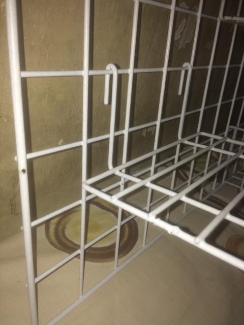 Taeyang-white Wall Grid Keranjang Gantung Hiasan Dinding Wire Mesh 60x40 Putih