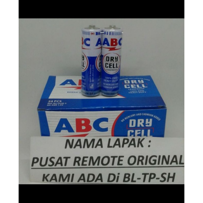 BATU BATRE BATERAI AA A2 ABC BIRU DRYCELL ORIGINAL