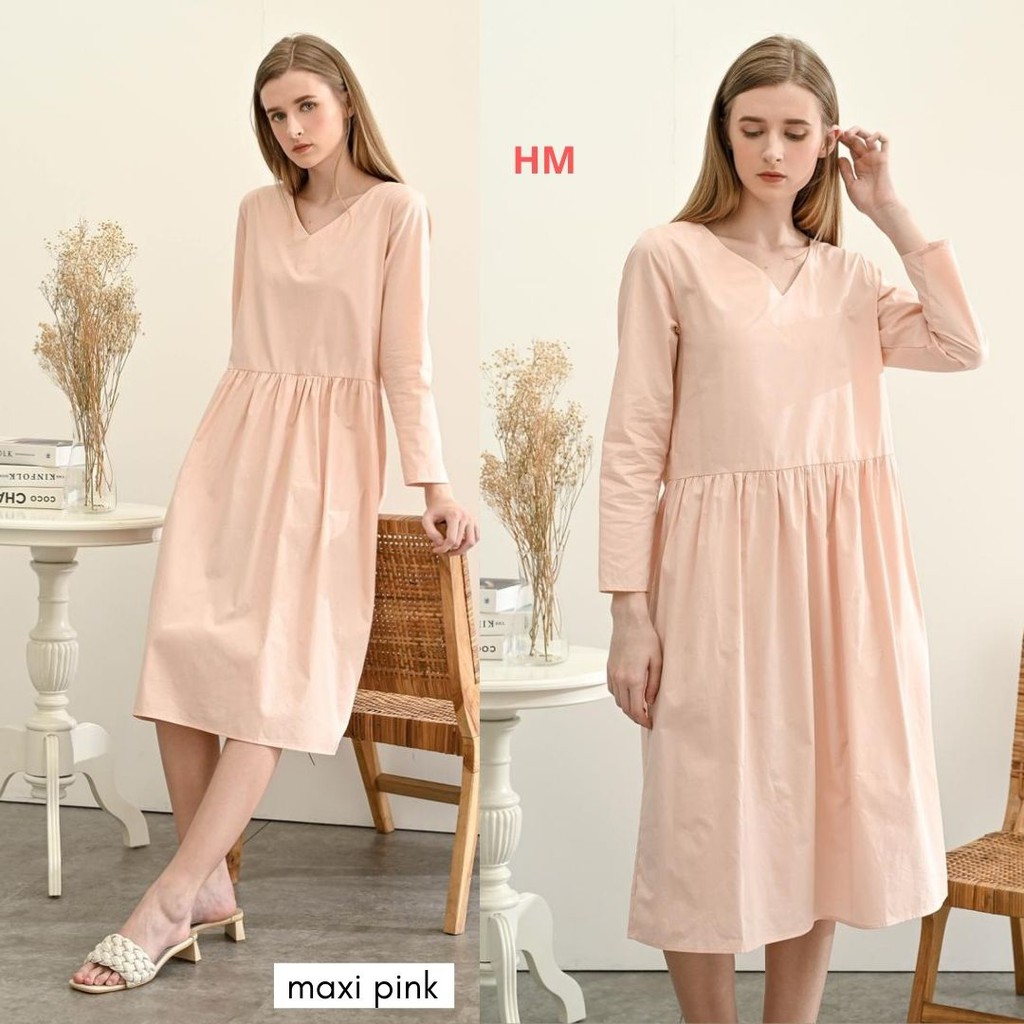 HM Maxi Dress Collection - Pakaian Wanita Original - Baju Lebaran Branded-5
