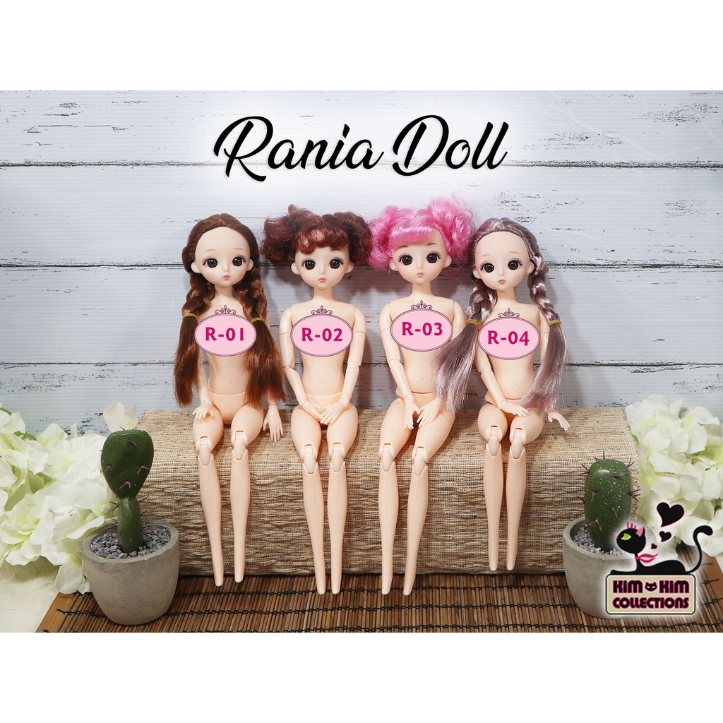 Mainan Anak Boneka Rania tanpa Baju Sepatu BJD Doll Cute DIY Ukuran 30cm atau 1/6