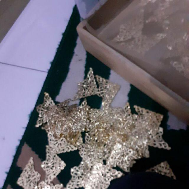 Kayu Jati Belanda Kotak Seserahan Hantaran Isi 4 Mika Warna Natural