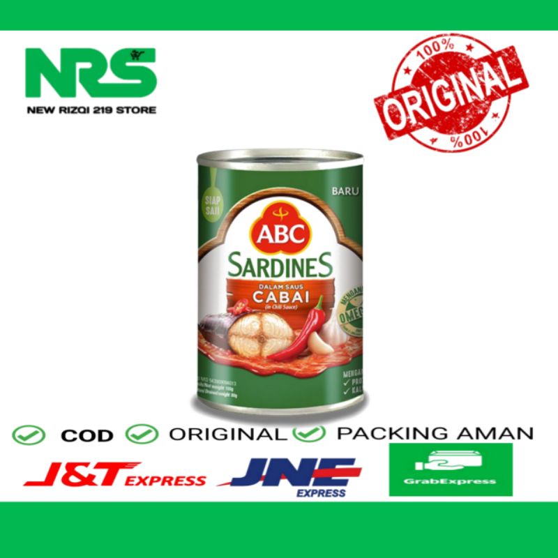 

ABC Sardines Chili Sauce 155g - Sarden siap saji