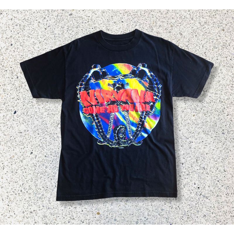 KAOS TSHIRT NIRVANA 2002 COME AS YOU ARE VINTAGE SECOND BEKAS
