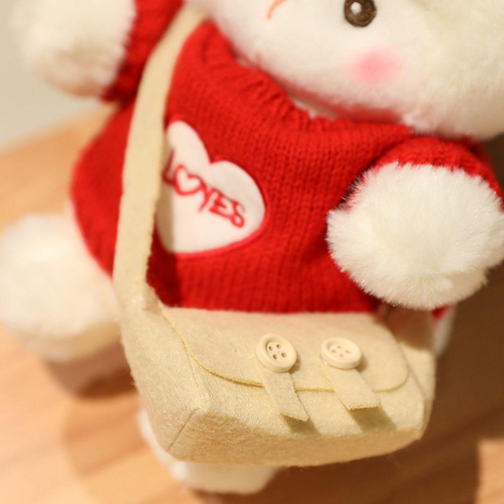 Mxbeauty Domba Kecil Mainan Mewah Mainan Anak Boneka Plushie Yang Indah Tas Selempang Boneka Hewan Kartun Boneka Sweater Domba Sheep Stuffed Toy