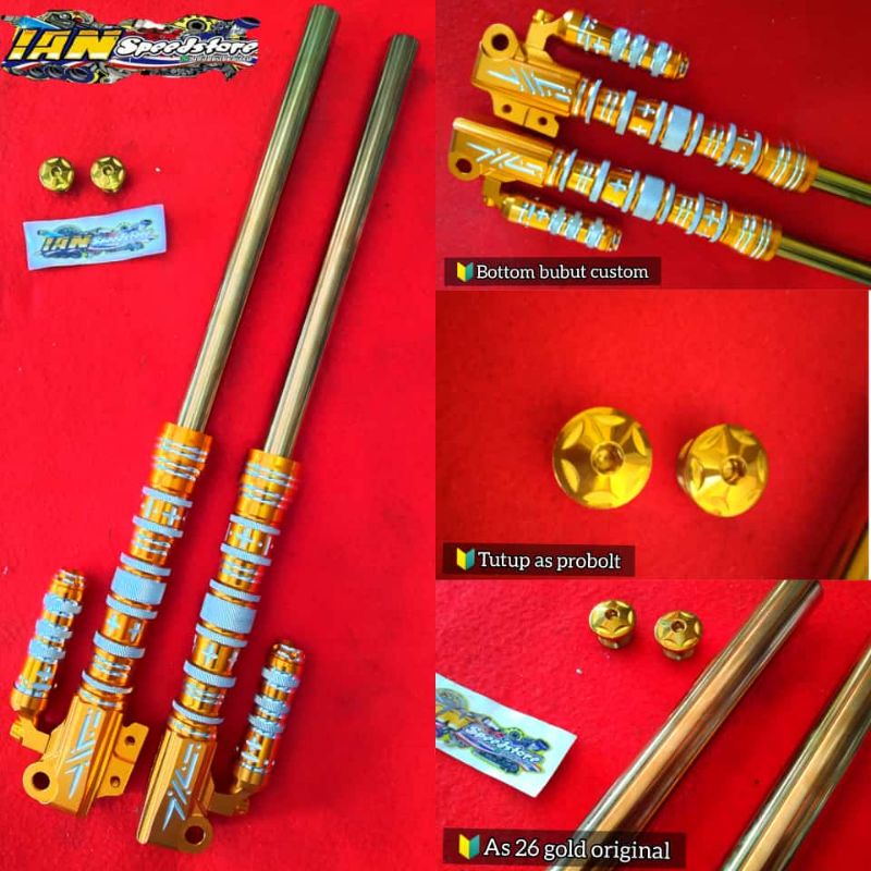 paketan as 26 gold+bottom bubut tabung full slot and bubut