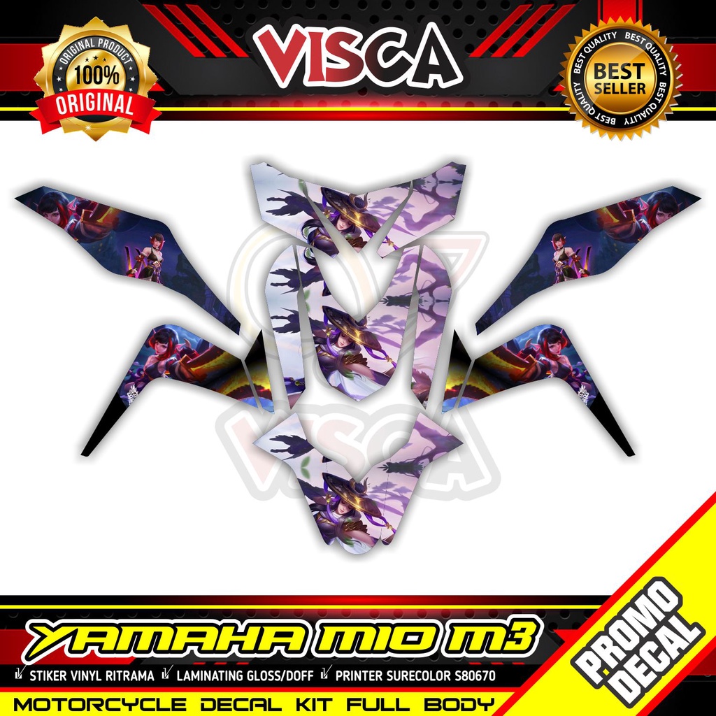 Decal Stiker Mio 125 Striping Motor MIO M3 ML FANNY