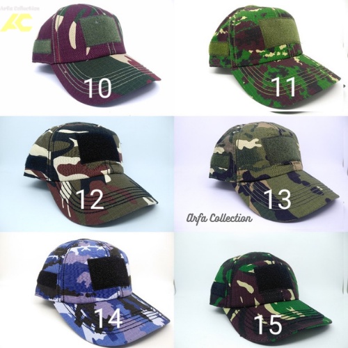 TOPI PRIA DAN PEREMPUAN TACTICAL VELCRO ARMY / TOPI PRIA TOPI TACTICAL VELCRO ARMY