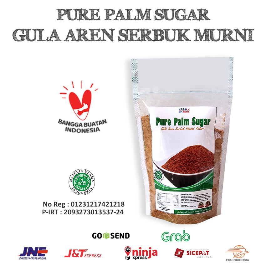 Pure Palm Sugar | Gula Aren Murni 100% Kwalitas Super Premium - Netto 200 gram