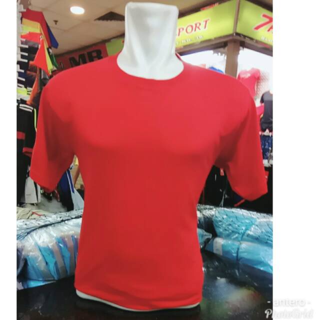 Kaos Oblong polos Merah jumbo