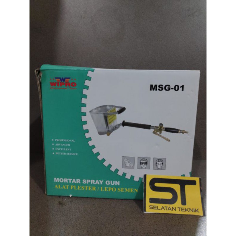 wipro mortar spray gun alat plester / lepo semen msg