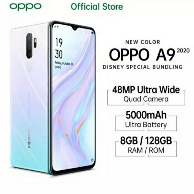 HP TERBARU OPPO A9 2020 RAM 8/128GB BERGARANSI RESMI OPPO