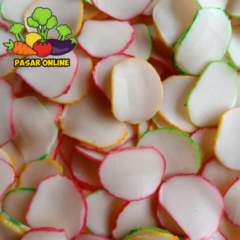 

Kerupuk Mentah Bawang Warna Warni | Krupuk Bahan Seblak 250 gram