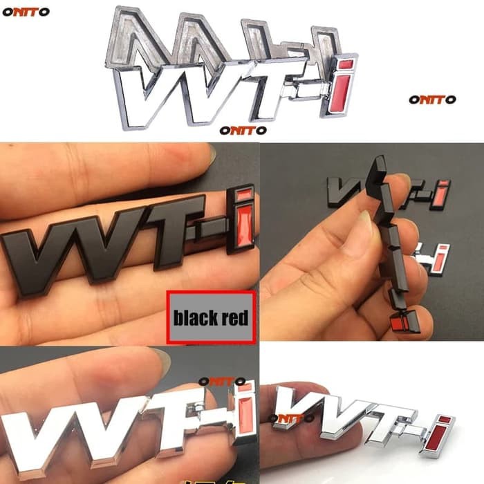 Vvti Vvt-I Silver 3D Logo Emblem Mobil Crom Crhome Tempel Murah Oem