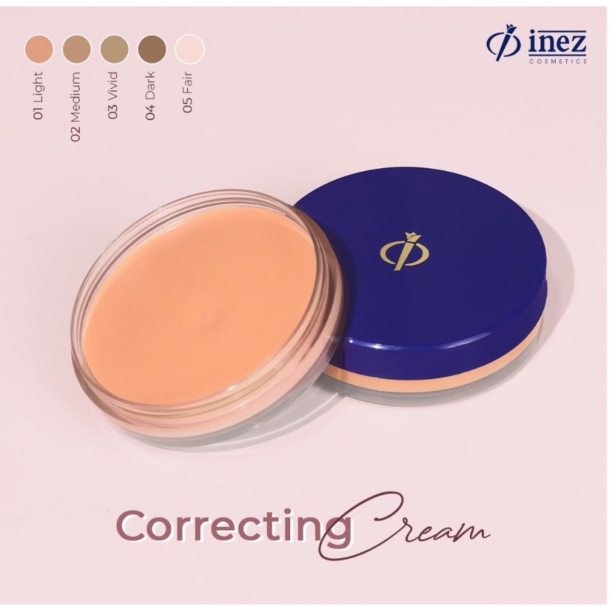 Inez Color Countour Plus Correcting Cream (kemasan baru) 20 GR