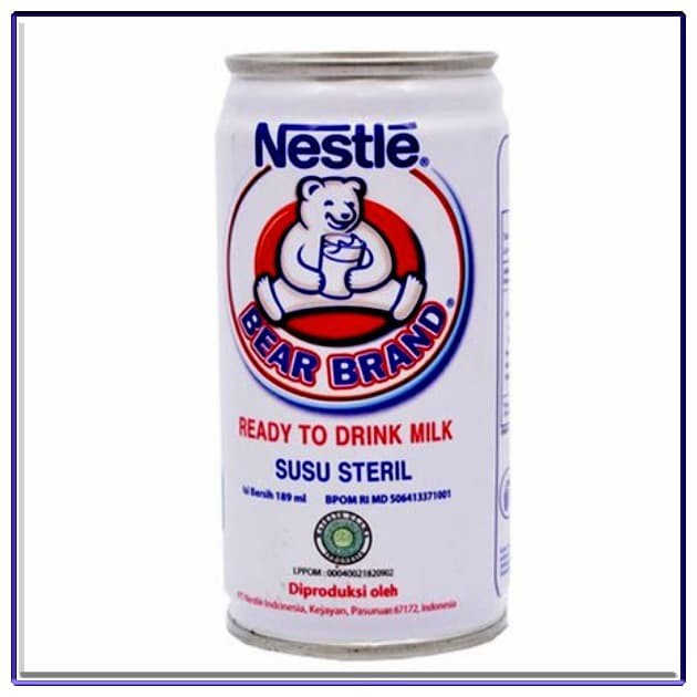 

Susu bear brand BERUANG NESTLE susu kemasan kaleng 189gr Original