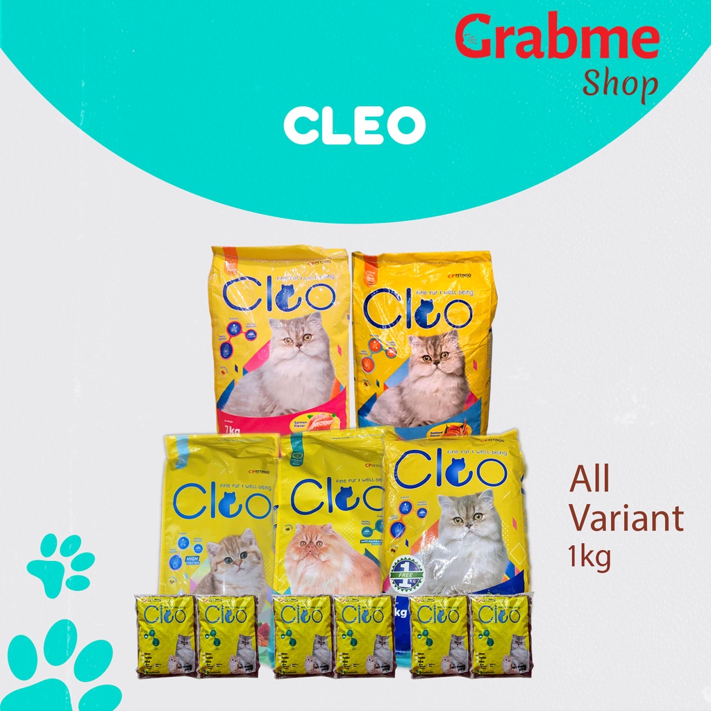 Makanan Kucing kering Premium CLEO All Variant 500gr - 1kg