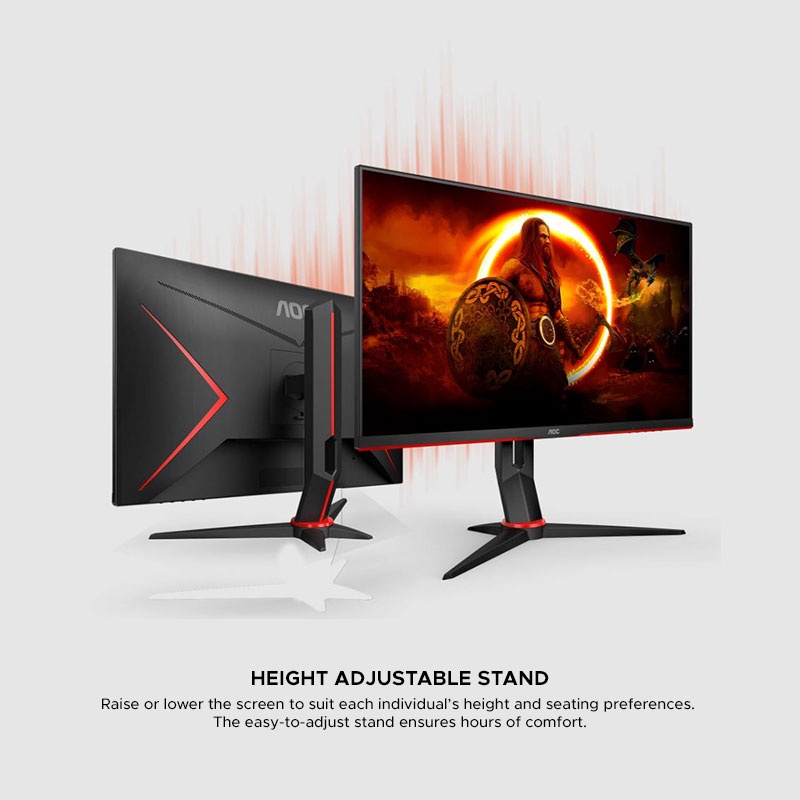 AOC 24G2SPU G-Sync Compatible Gaming Monitor (23.8&quot;/1ms/IPS/165hz/FHD)