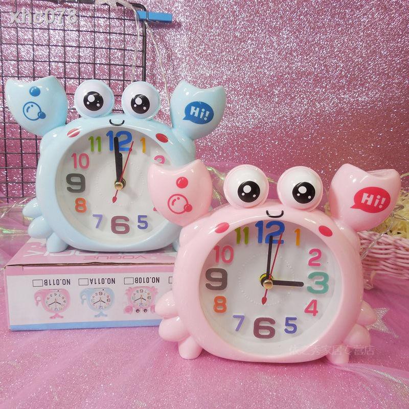 JAM WEKER KARAKTER KEPITING CRAB LUCU - JAM ALARM GRATIS BUBBLE JAM MEJA - JAM KARAKTER UNIK DAN LUC