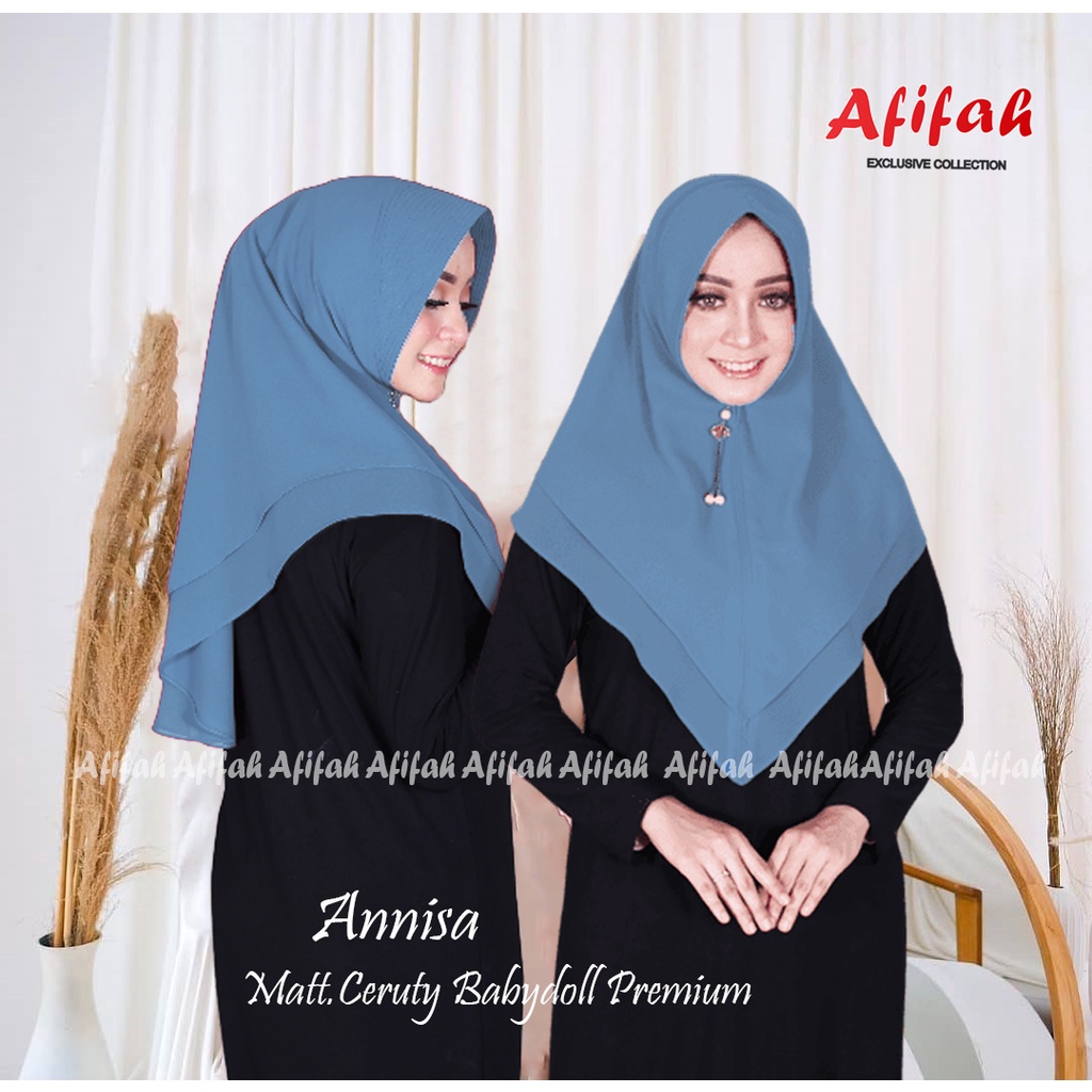 KHIMAR CERUTY LANCIP 2 LAYER PREMIUM/KERUDUNG CERUTY BABYDOLL PREMIUM LANCIP/LV/ KHIMAR  LV CERUTY
