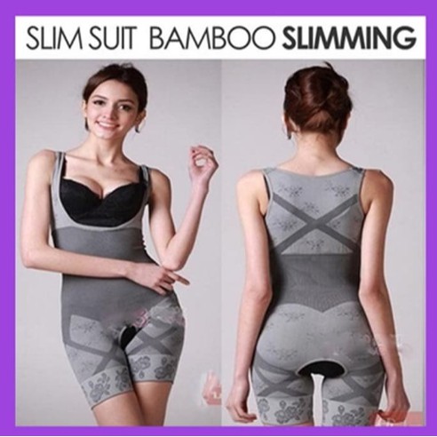 NATURAL BAMBOO SLIMMING SUIT ORIGINAL /BAMBOO CHARCOAL SLIMMING/BAJU PELANGSING