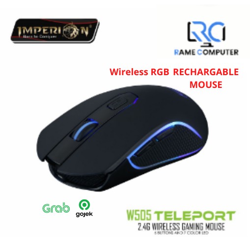 Imperion W505 Teleport Mouse Gaming Wireless RGB RECHARGABLE MOUSE