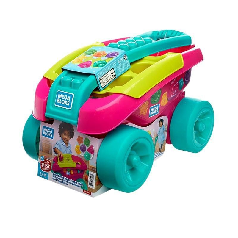 fisher price mega bloks shape sorting wagon hadiah bayi baby toys anak toy perempuan kado ultah cewe
