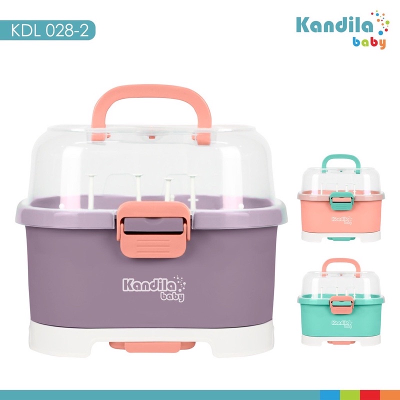 [GRATIS BUBBLEWRAP] Kandila Bottle Drying Rack Box KDL028-2 - Tempat Penyimpan Botol Susu Bayi Traveling Pengering Botol Peralatan Bayi