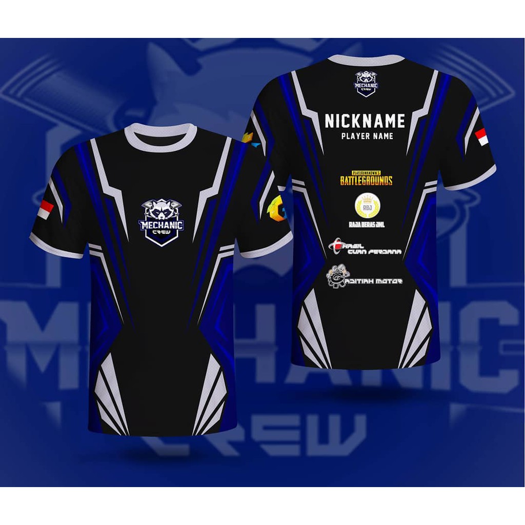 jersey kaos baju gaming tebaru esports