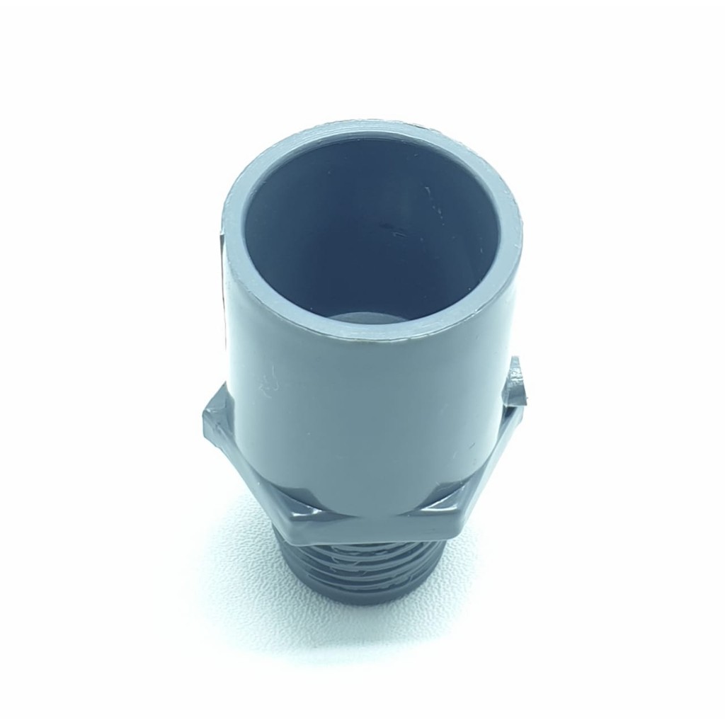 Jaya ORI Valve Socket Pipa Air 1/2&quot; TS PVC / Sock 1/2 Inch Drat Luar / Sok 1/2&quot; Drat Luar