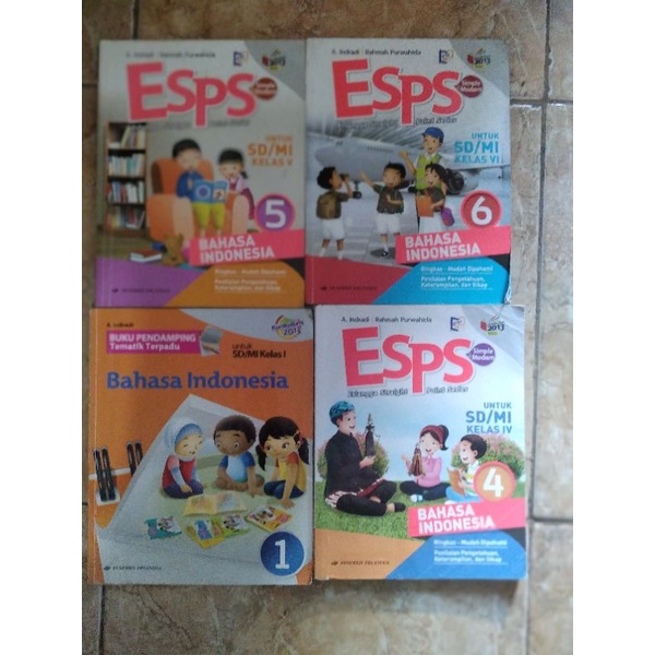 

second ESPS bahasa Indonesia kelas 1/4/5/6 erlangga