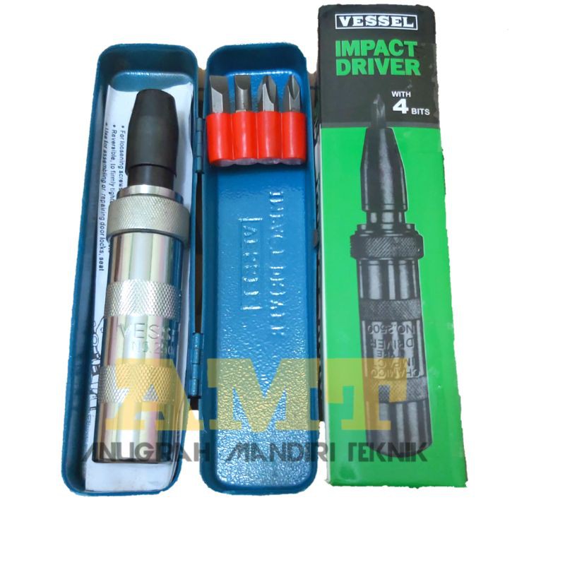 Obeng Ketok 5 Pcs VESSEL - Impact Driver Drei Gedok Obeng Gedok VESSEL