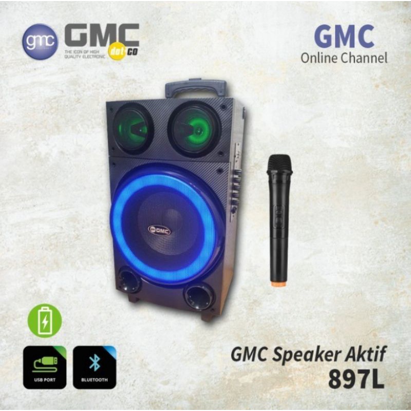 GMC Speaker Portable Bluetooth 10 Inch 897L