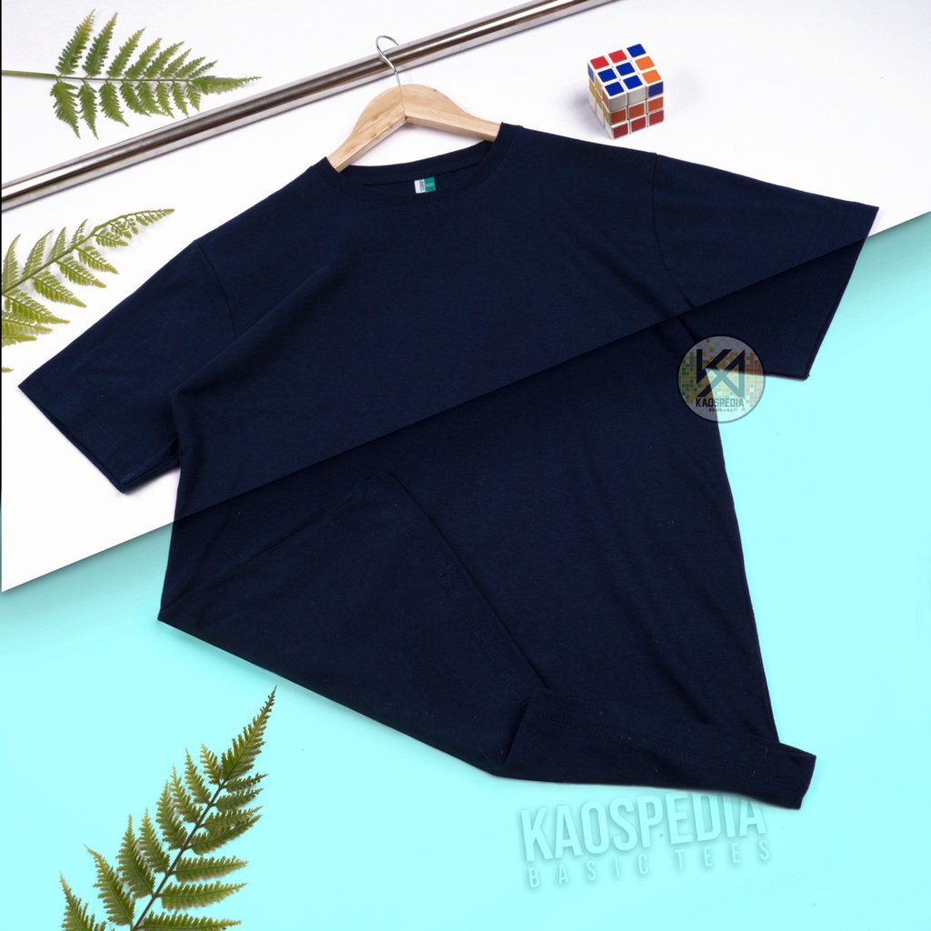 KAOS POLOS COTTON COMBED 30S LENGAN PENDEK PRIA WANITA-NAVY
