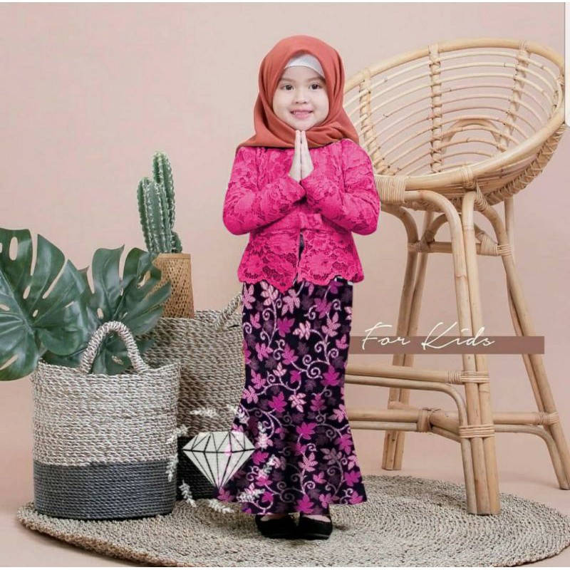 PCS SET ROK SHIREEN BATIK KID BRUKAT MS ADA VIDEO REVIEW PRODUK