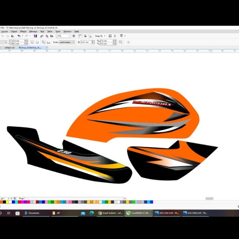 striping megapro hiu variasi keren striping megapro hiu batik