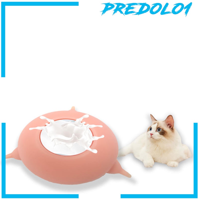 (Predolo1) Mangkok Susu Bahan Silikon Dengan 3 Dot Untuk Anak Anjing / Kucing / Kelinci